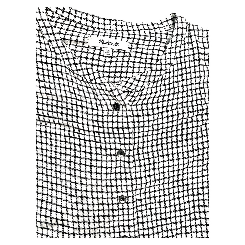[Madewell] Ruffled Half Button Down - Picture 2 of 4